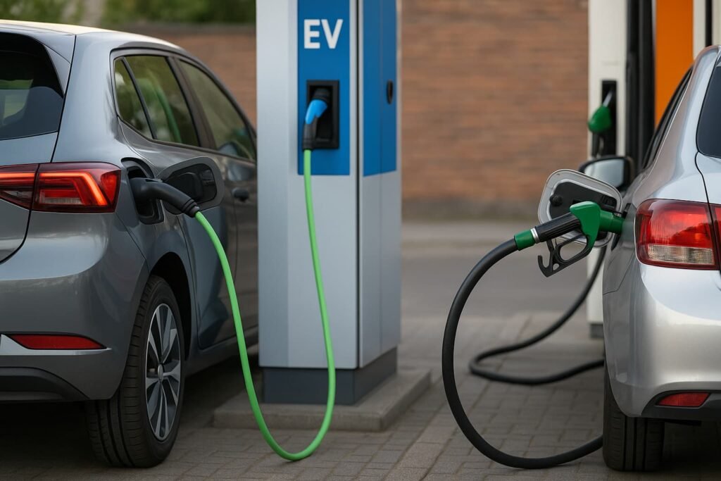 EV vs petrol cars daily commute comparison