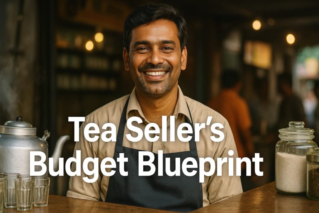 Tea seller budget blueprint